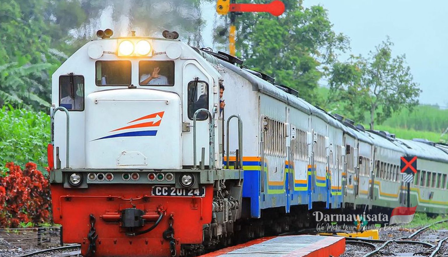 Ilustrasi Kereta Api. 