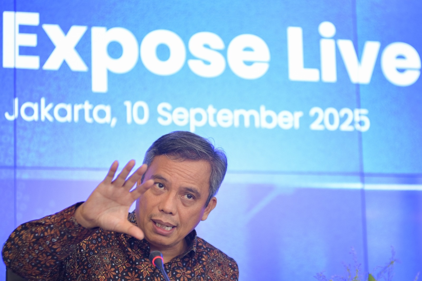 Direktur Utama BTN, Nixon LP Napitupulu, pada acara Public Expose Live 2025, di Jakarta, Rabu (10/9). (Sumber: Istimewa)