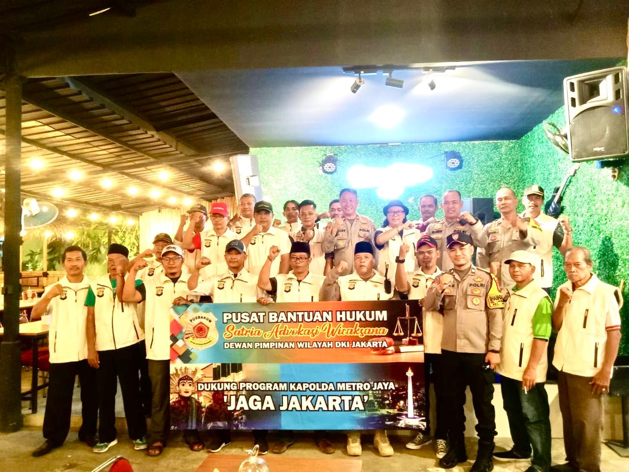 Ketua Pusbakum Satria Advokasi Wicaksana DKI Jakarta Jecky Efrianto Dukung Program Kapolda Metro Jaya 'Jaga Jakarta' (Foto: Istimewa)