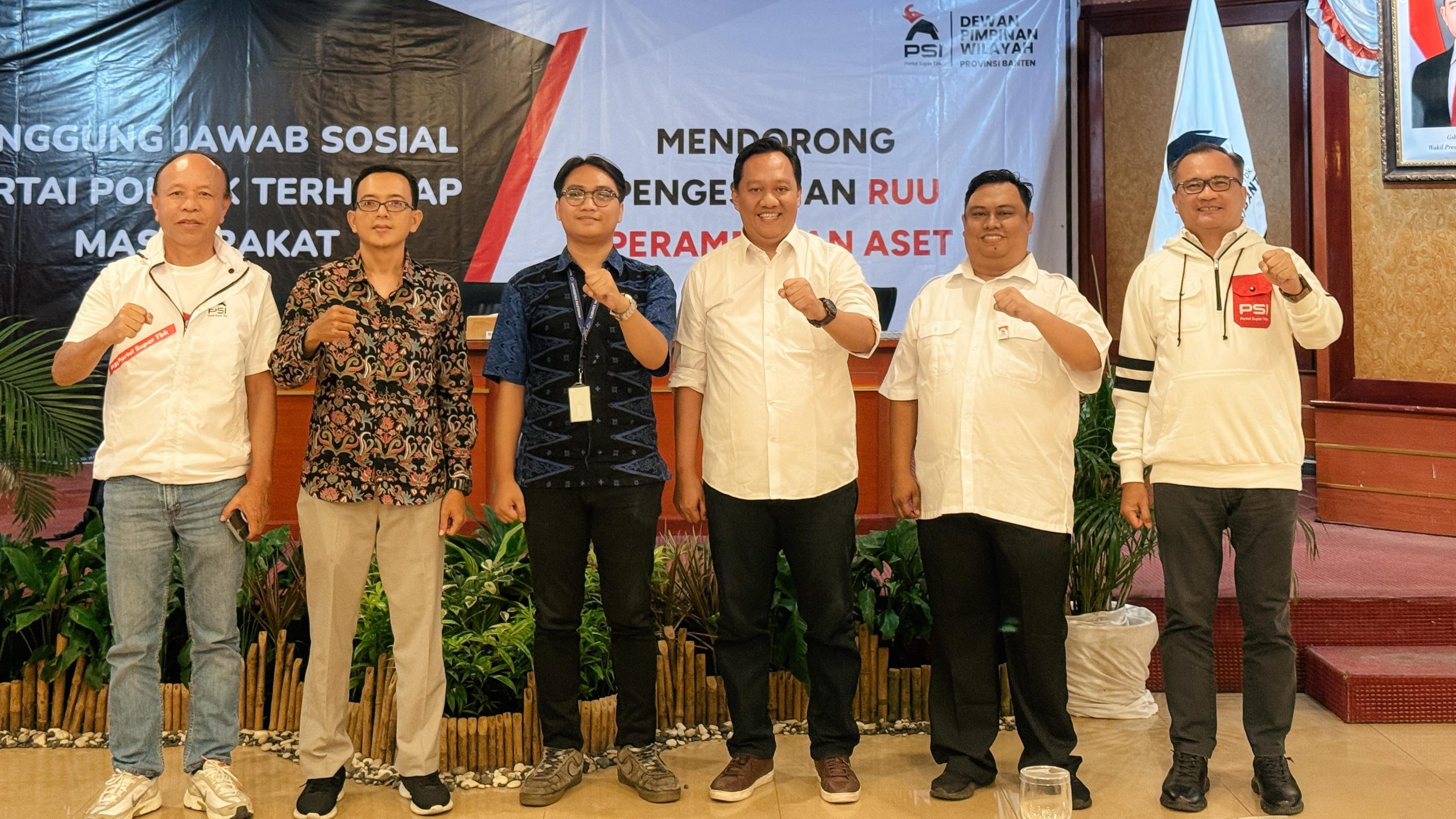 
PSI Banten mendukung penuh RUU Perampasan Aset. (Sumber: PSI Banten)

